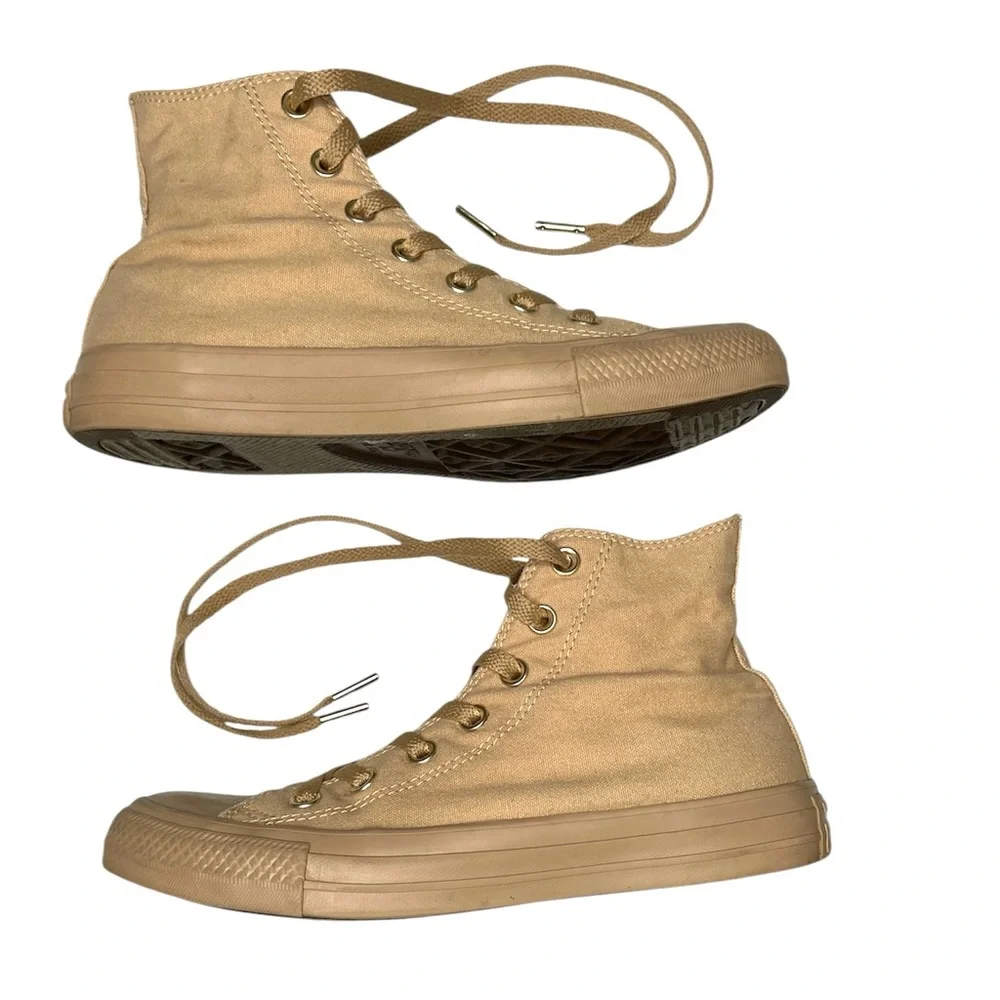 Converse Chuck Taylor All Star Mono Gold Glam Hi-Top Sneaker Size 8